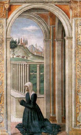 GHIRLANDAIO, Domenico Portrait of the Donor Francesca Pitti-Tornabuoni Germany oil painting art